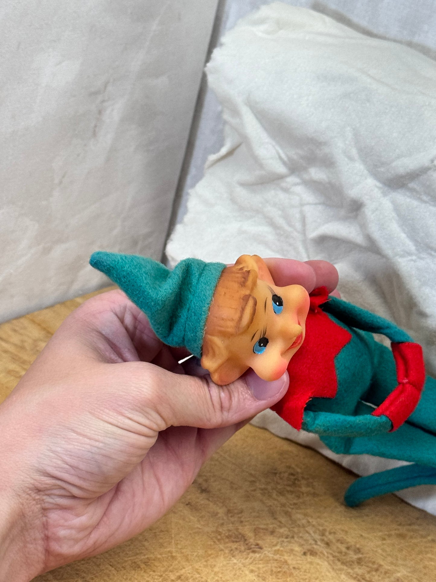 Japan Green Knee Hugger Elf Vintage #1709