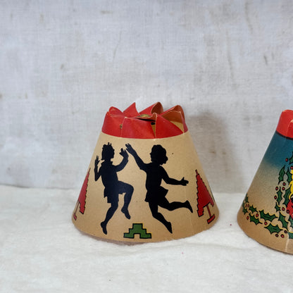 Vintage Whirl Glo Revolving Christmas Tree Light Shades #2147