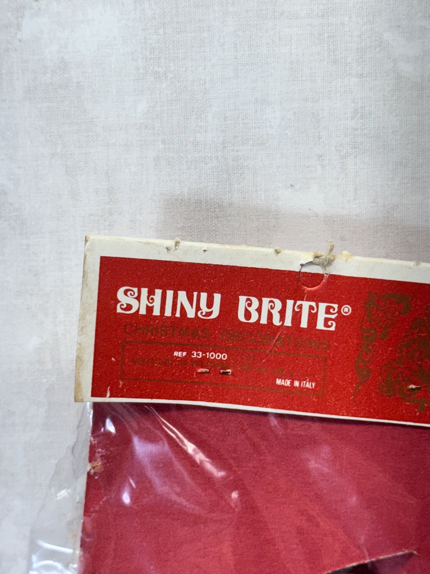 NOS Shiny Brite Plastic Star Ornaments Vintage #1943