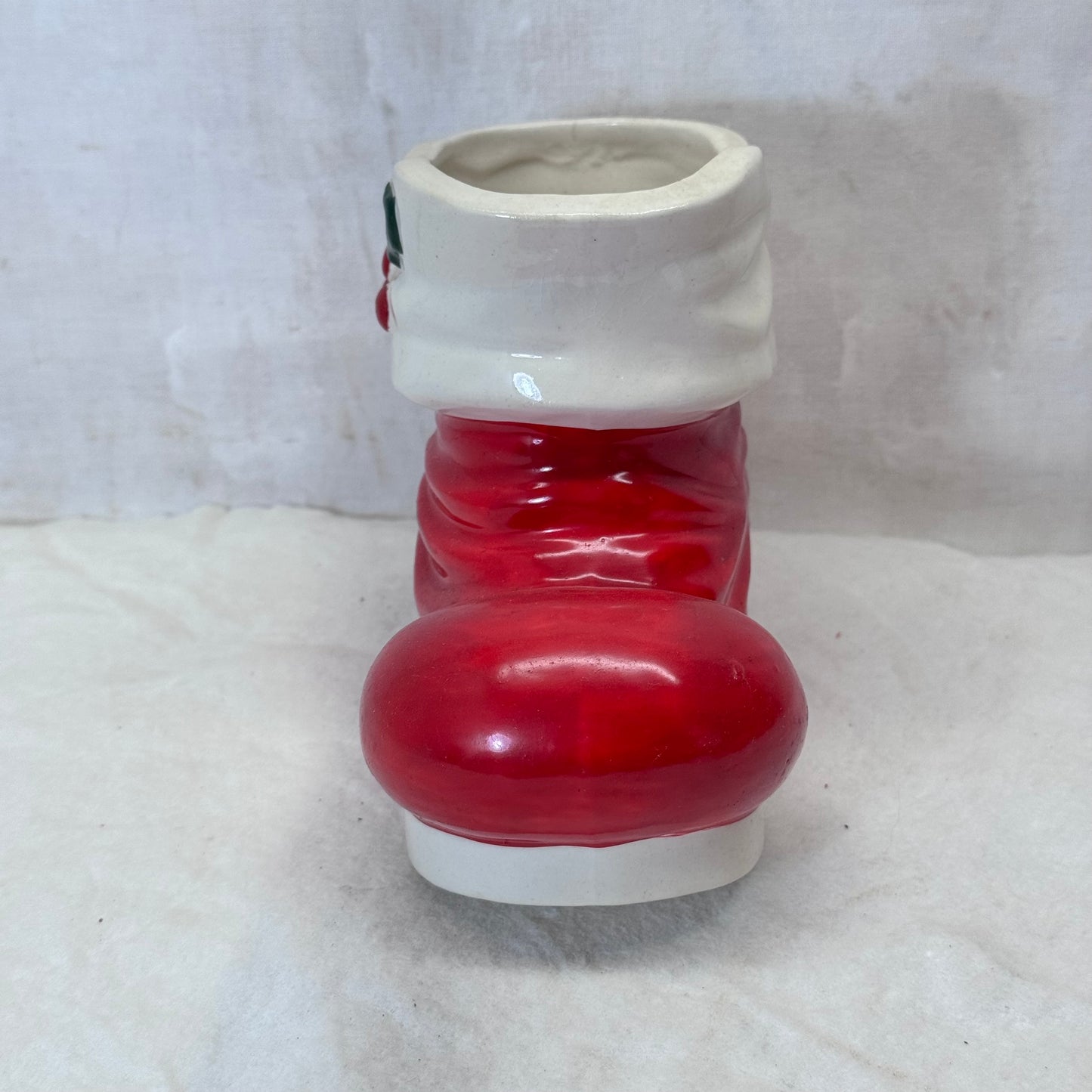 Holt Howard Santa Christmas Boot Vase Dish Vintage Japan 1960 Large #2055