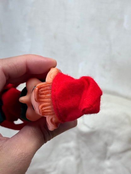 Japan Red Knee Hugger Elf Vintage #1706