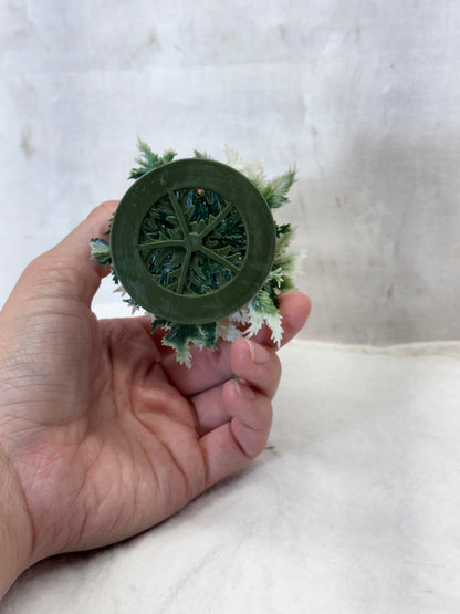 Plastic Snow Berry Pine Tree Vintage #1982