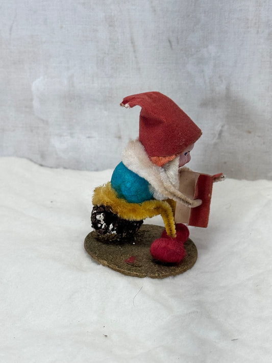Elf Pixie Gnome Pinecone Christmas Vintage #1881
