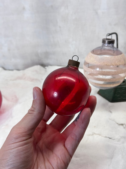 Christmas Glass Ornament Bundle of 3 #2104