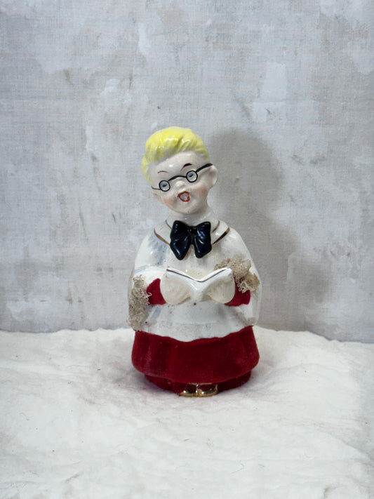 Japan Vintage Ceramic Choir Boy Christmas #1789