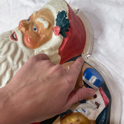 Light-Up Santa Claus Display Vintage 1940s #2188