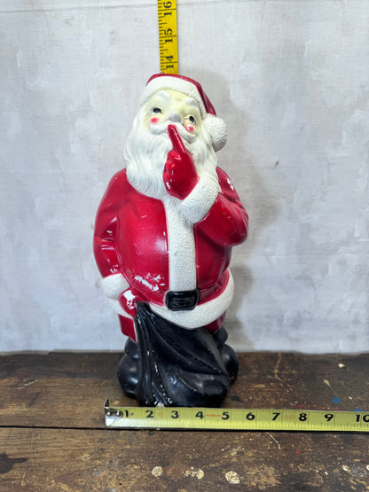 1971 Whispering Santa Claus Blow Mold Vintage #1970