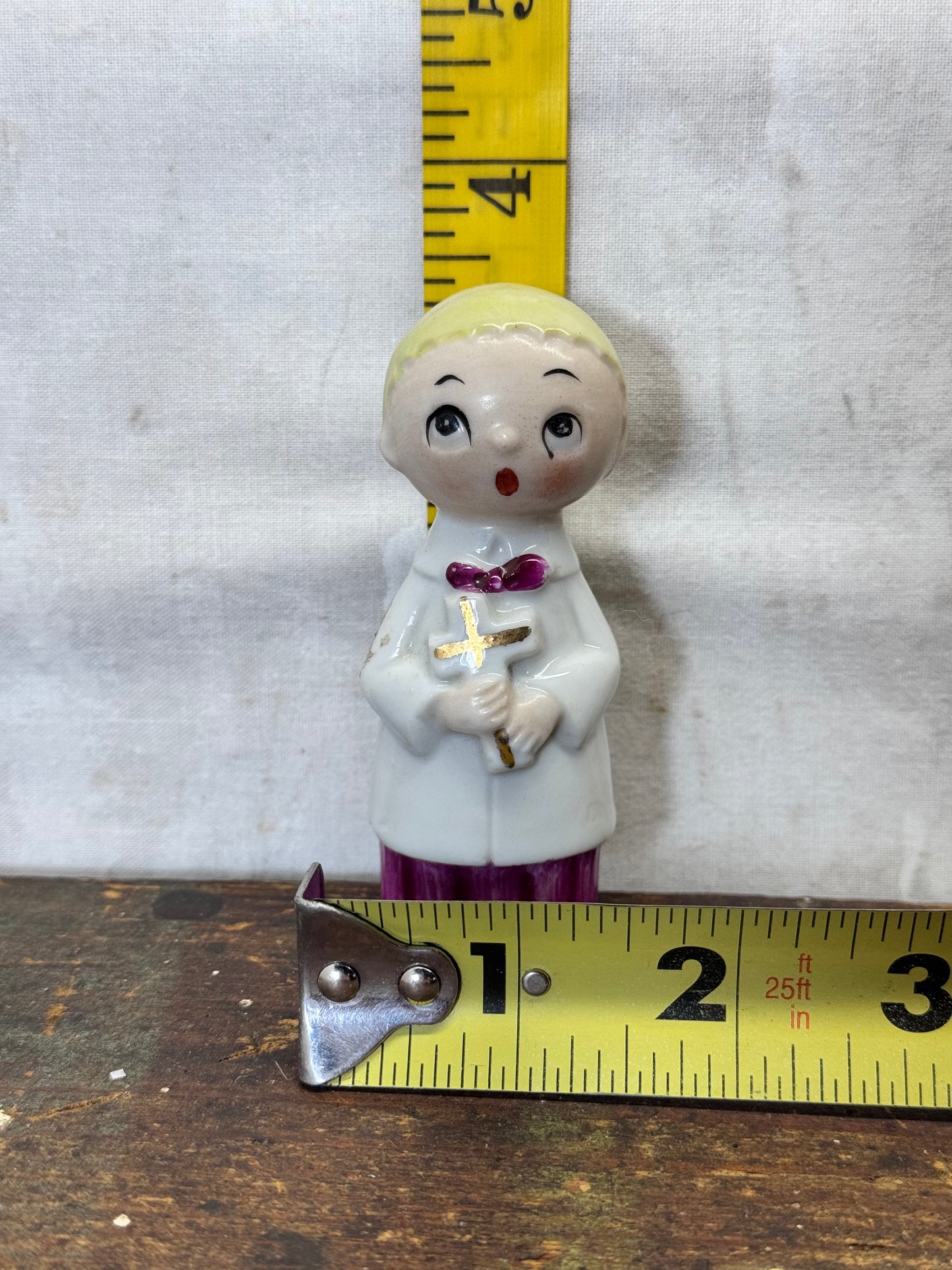 Choir Boy Christmas Figurine Japan Vintage #2151