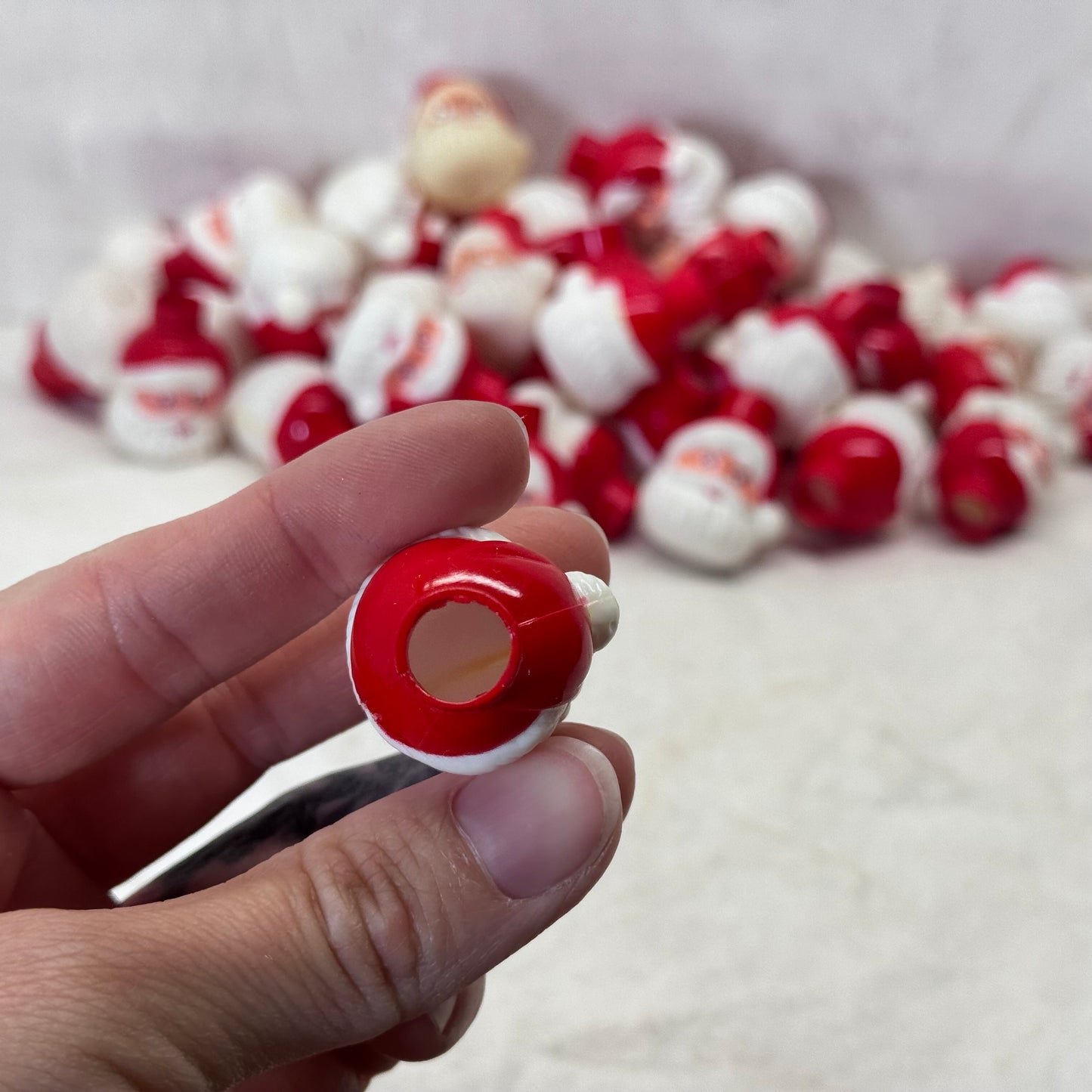 47 Santa Christmas Light Covers Vintage Plastic #2109