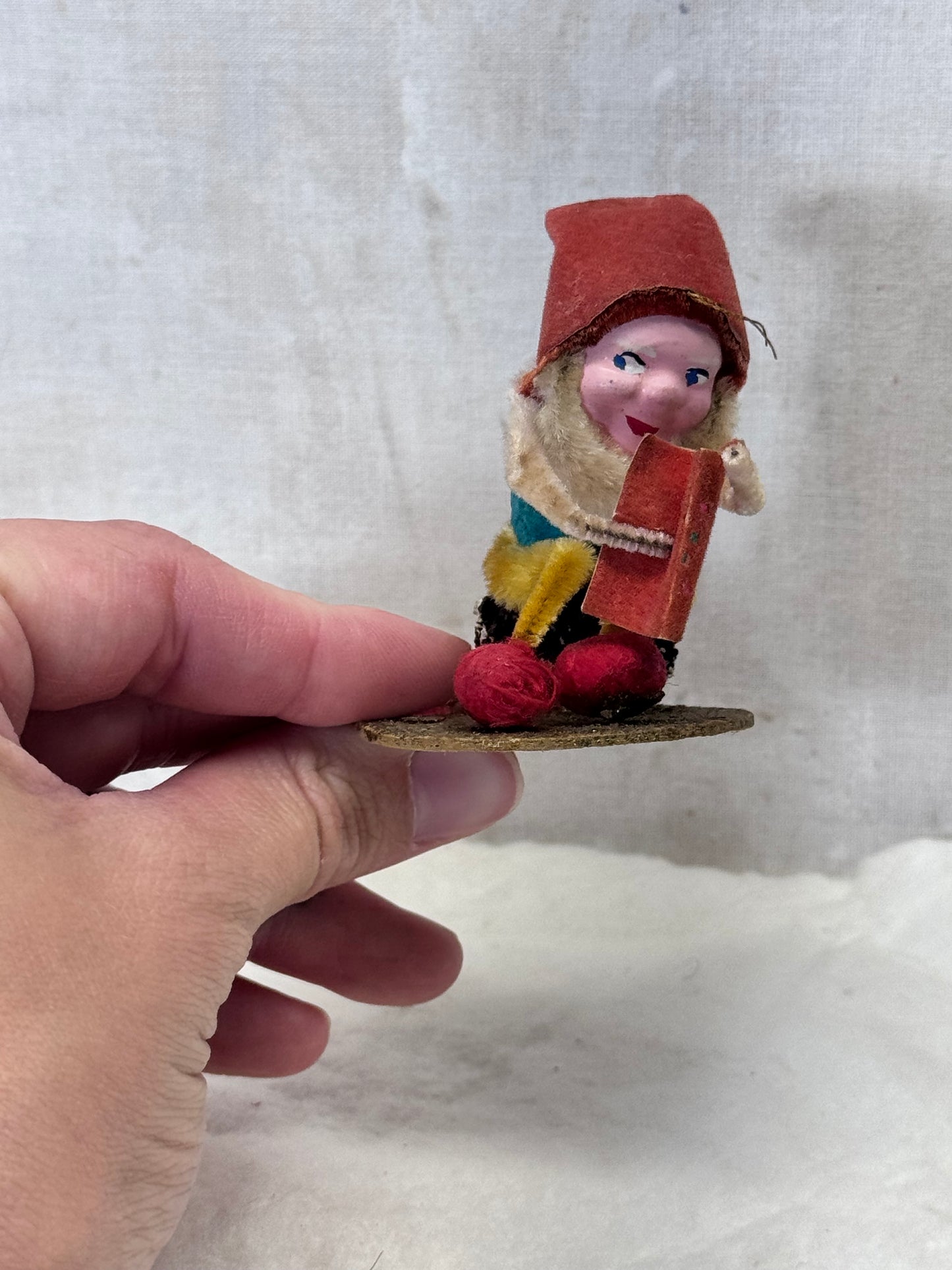 Elf Pixie Gnome Pinecone Christmas Vintage #1881