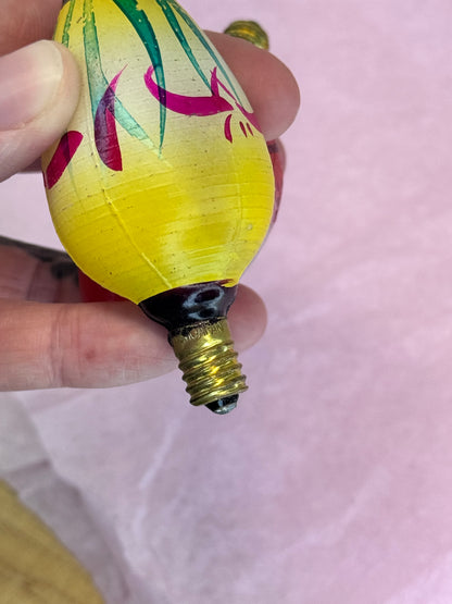 Vintage Japan Christmas Lantern Light Bulbs #1676