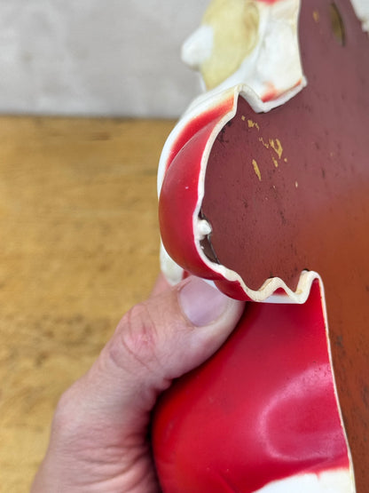 Plastic Santa Claus Blow Mold Vintage #1674