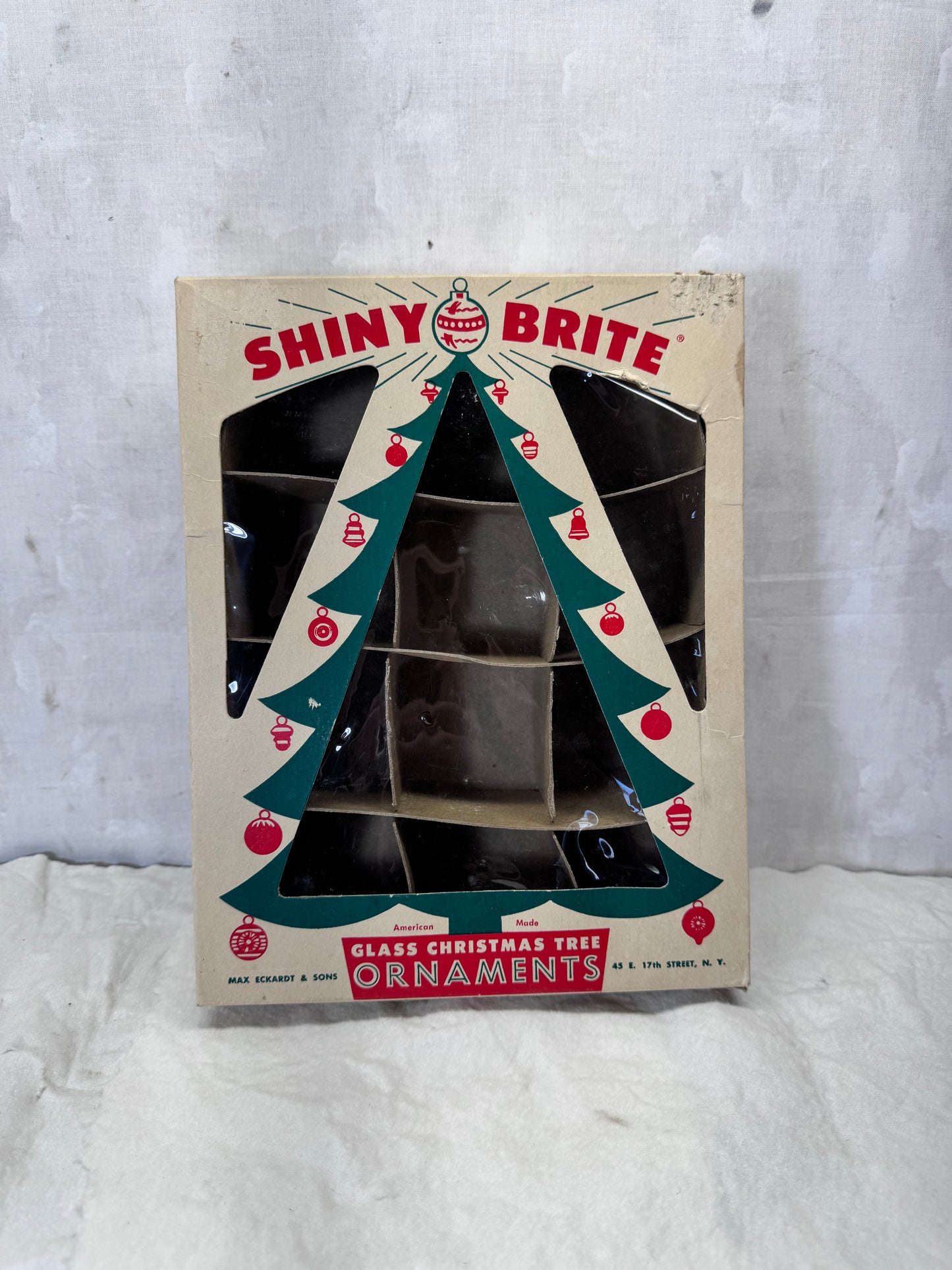 Shiny Brite Ornament Empty Box Vintage #1928