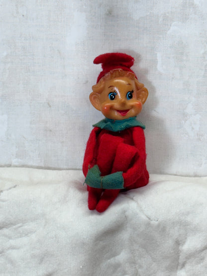 Japan Red Knee Hugger Elf Vintage #1708