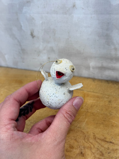 Paper Mache Ornament Birds Vintage #1635