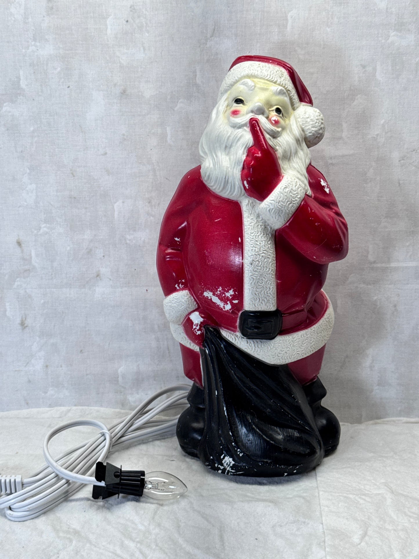 1971 Whispering Santa Claus Blow Mold Vintage #1970
