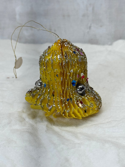 Vintage Tissue Paper Bell Ornaments Japan #1785