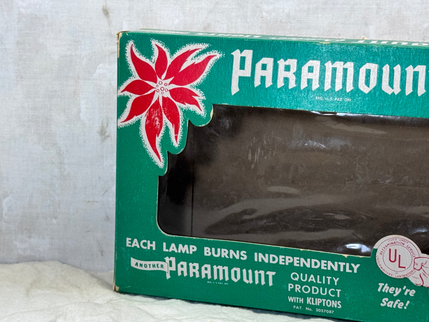 Paramount Outdoor Lights Box Empty Vintage Christmas #1734