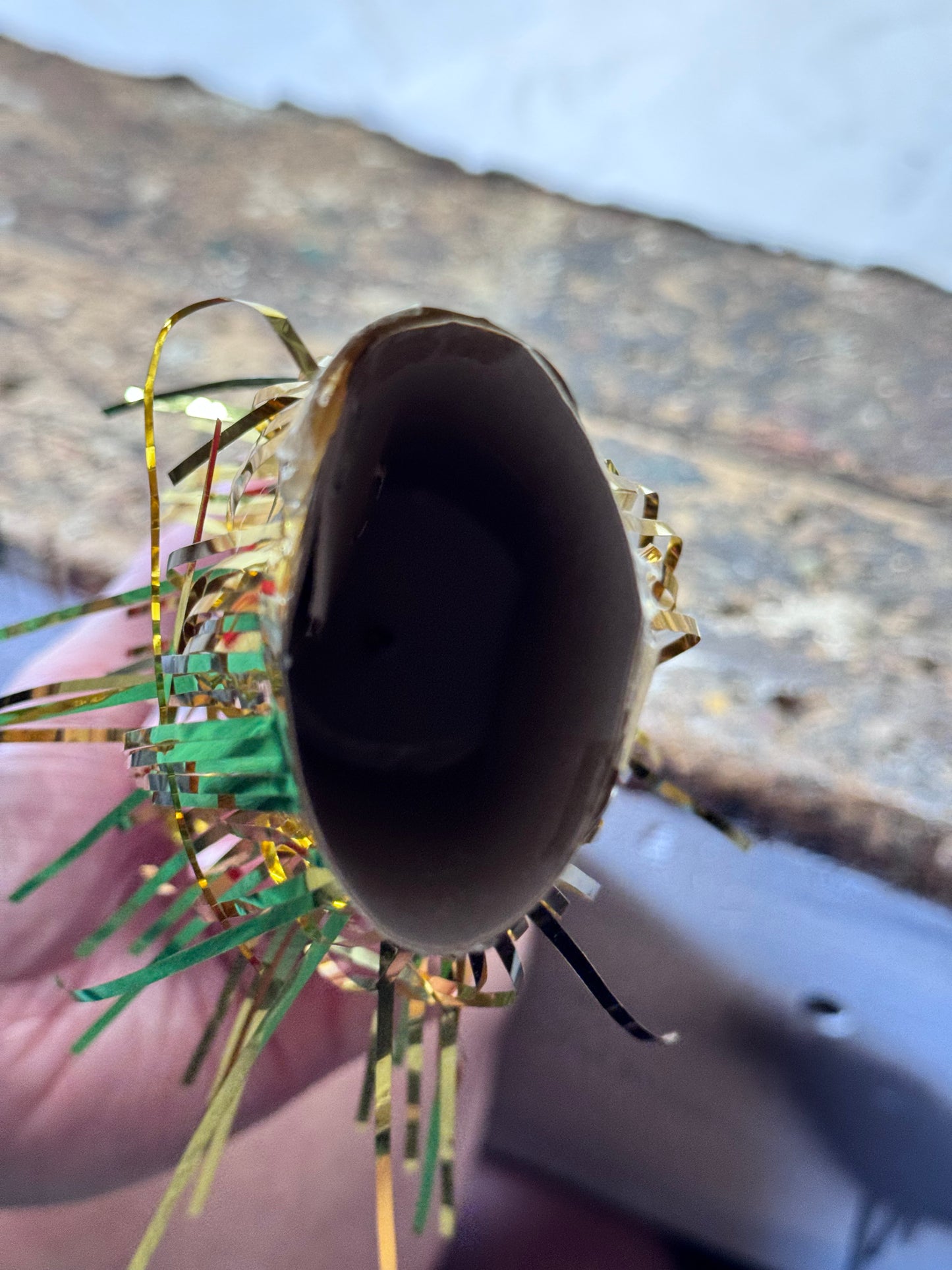 Christmas Solider Ornament Japan Tree Topper Vintage Repaired #2081