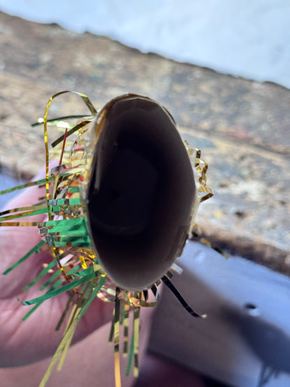 Christmas Solider Ornament Japan Tree Topper Vintage Repaired #2081