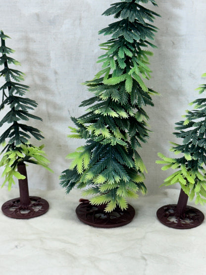 Vintage Plastic Christmas Pine Trees #1739