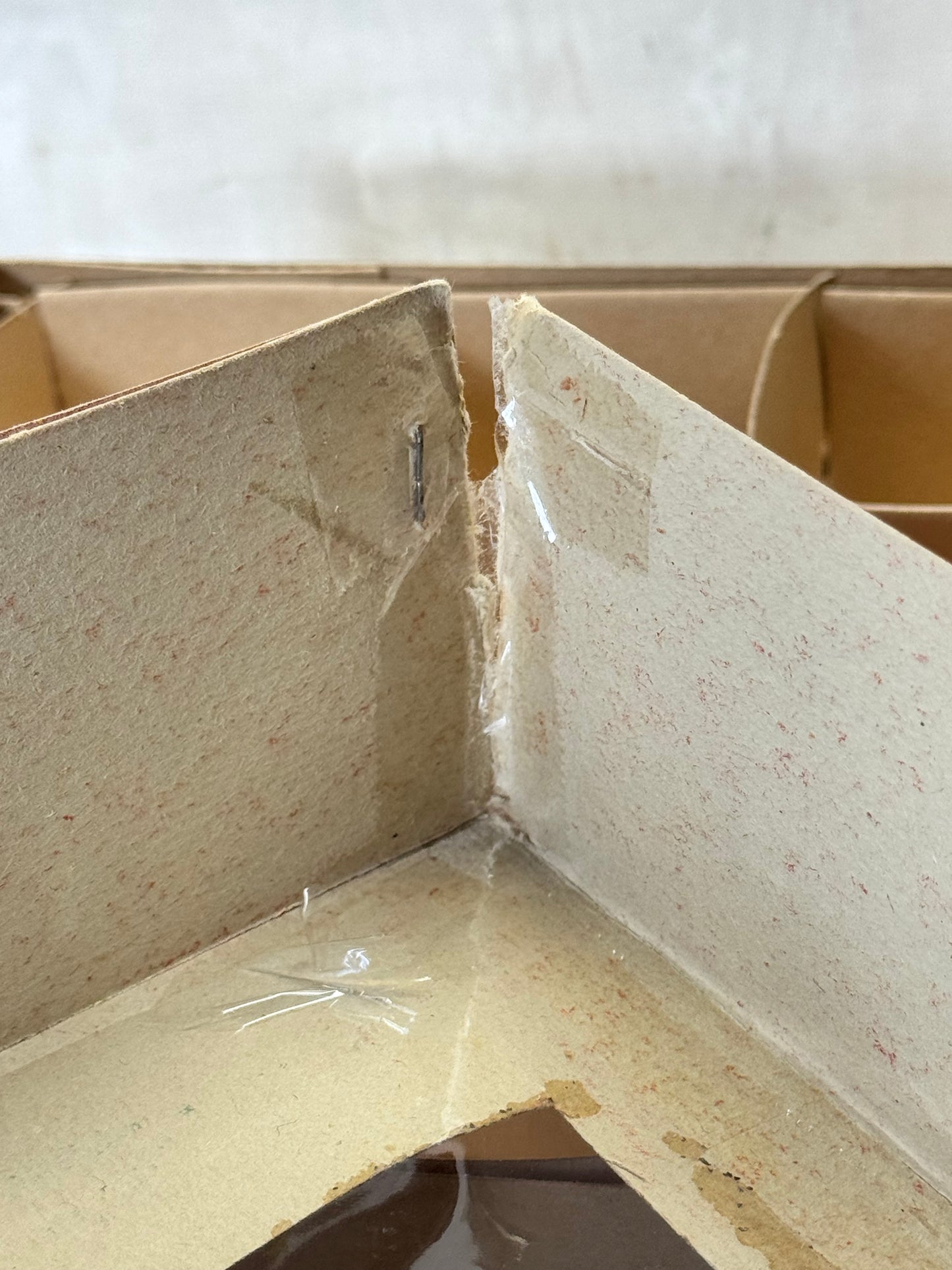 Fantasia Christmas Ornament Box Empty Vintage #1929