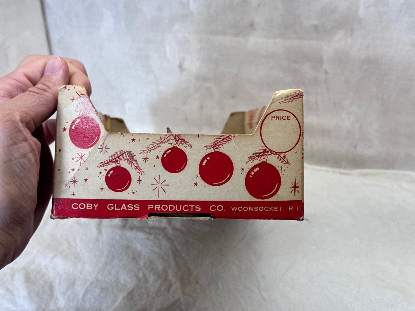 Coby Christmas Ornament Box EMPTY #1975