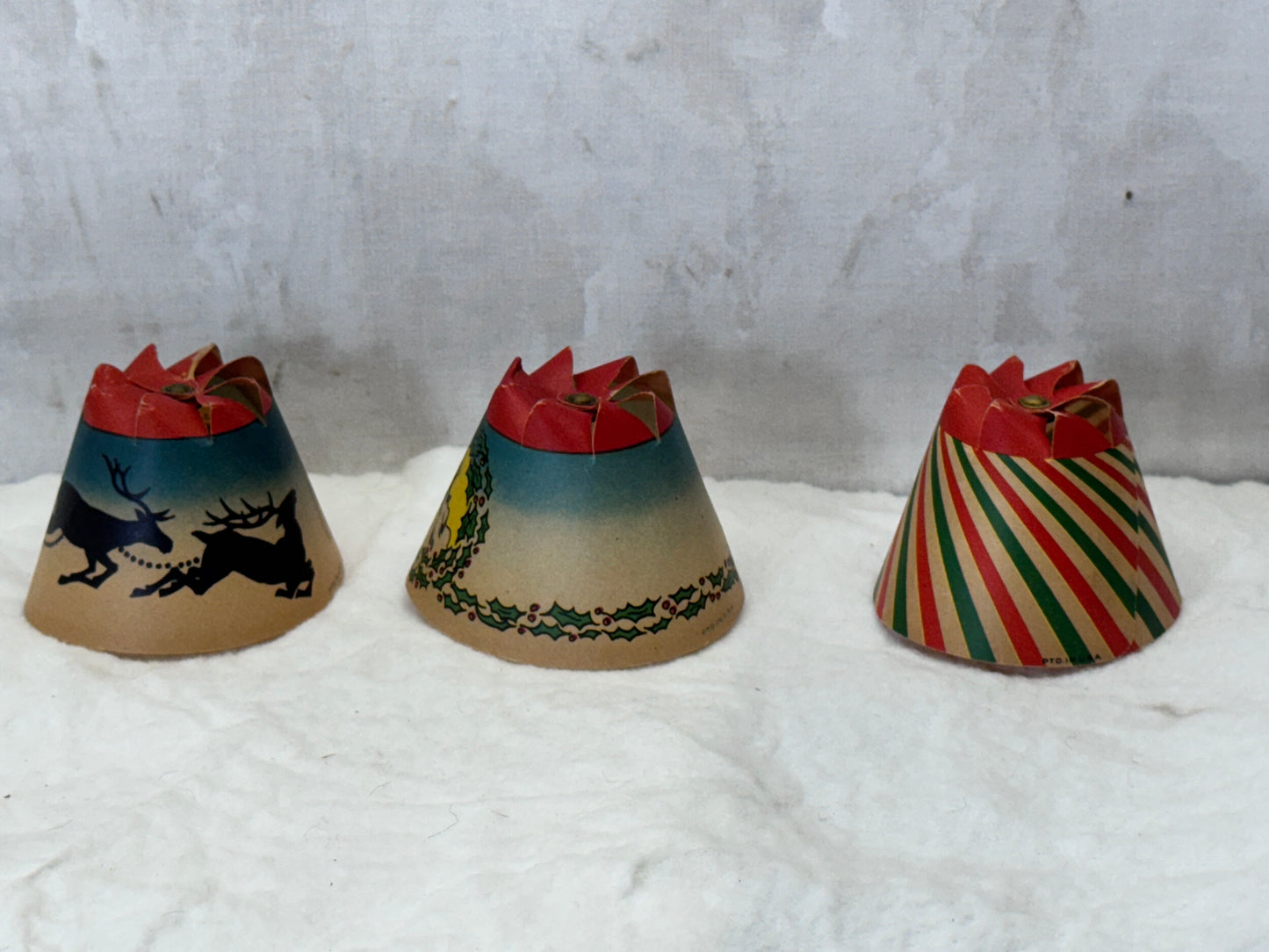 Vintage Whirl Glo Revolving Christmas Tree Light Shades #1788