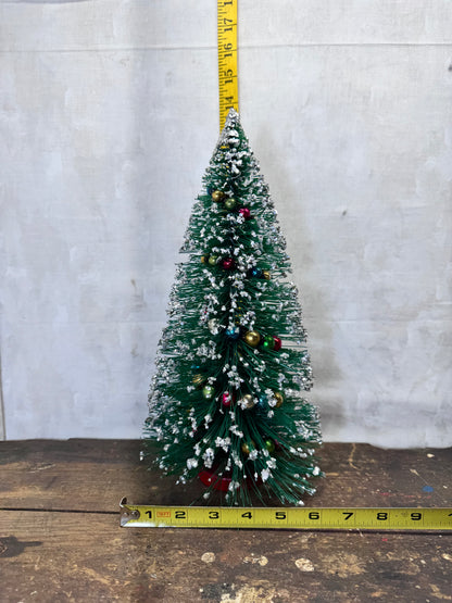 Large Bottle Brush Tree Mini Ornament Garland Vintage #2059