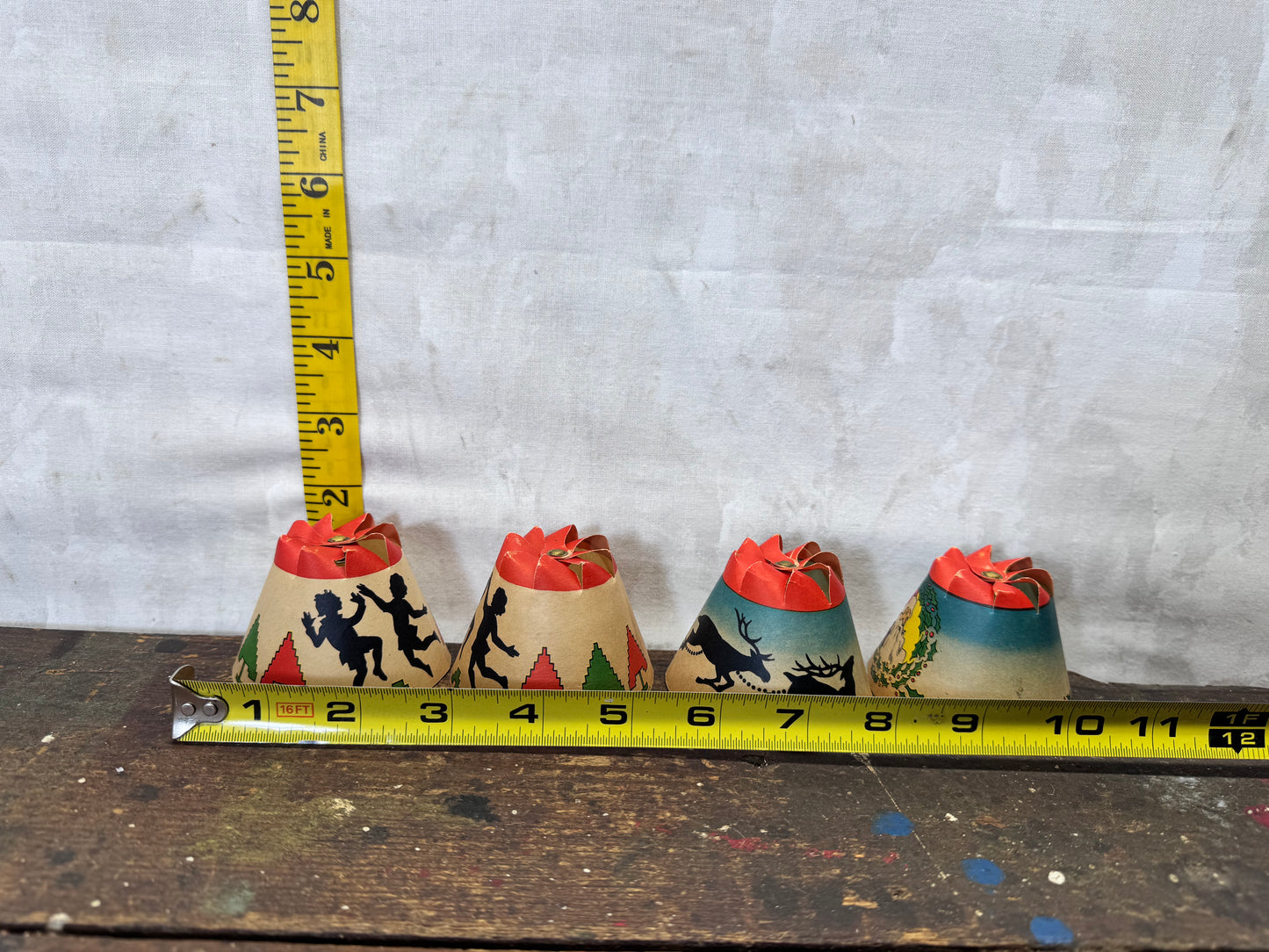 Vintage Whirl Glo Revolving Christmas Tree Light Shades #2147