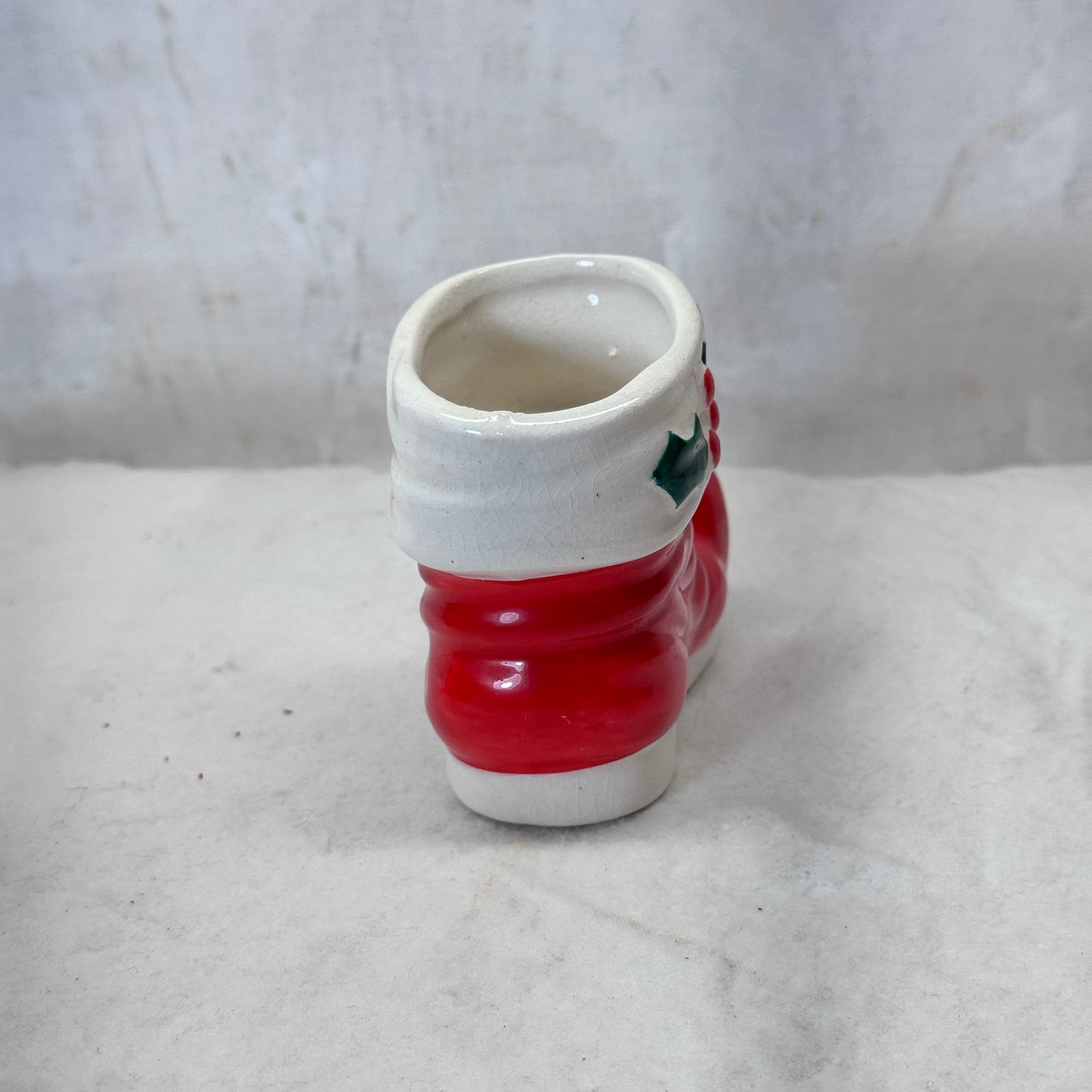 Holt Howard Santa Christmas Boot Vase Dish Vintage Japan 1960 Small #2056