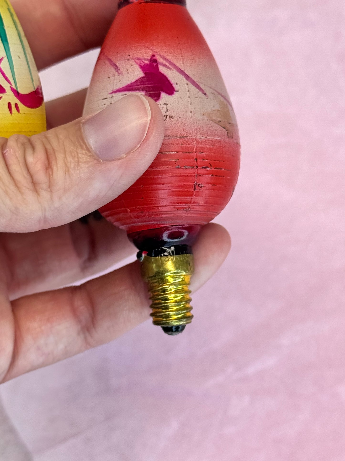 Vintage Japan Christmas Lantern Light Bulbs #1676