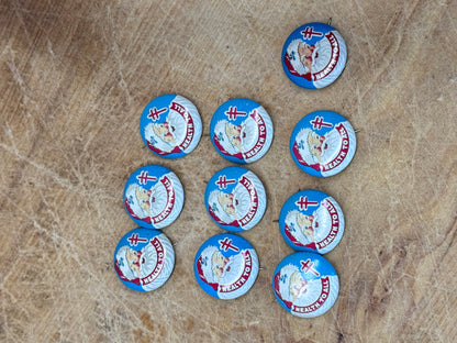 Santa Vintage Pinbacks National Tuberculosis Association #1627