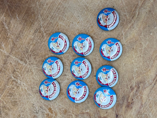 Santa Vintage Pinbacks National Tuberculosis Association #1627