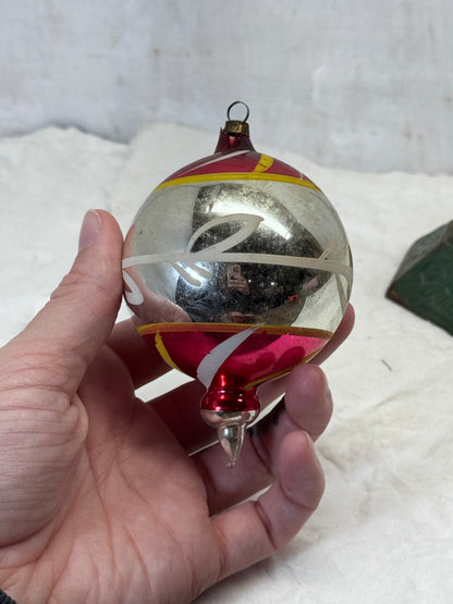 Vintage Glass Christmas Ornament #1797