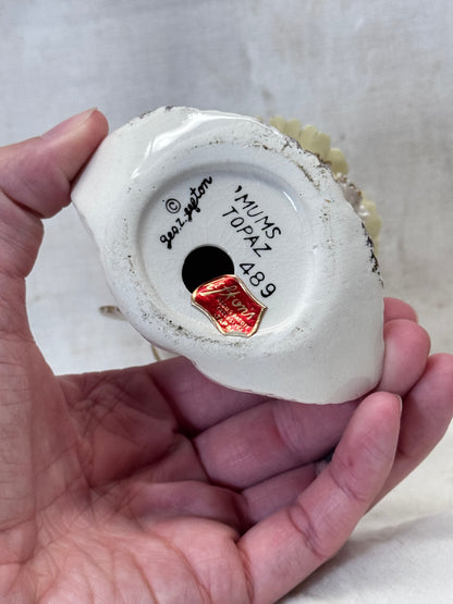 Lefton November Angel Figurine Topaz Vintage #1865