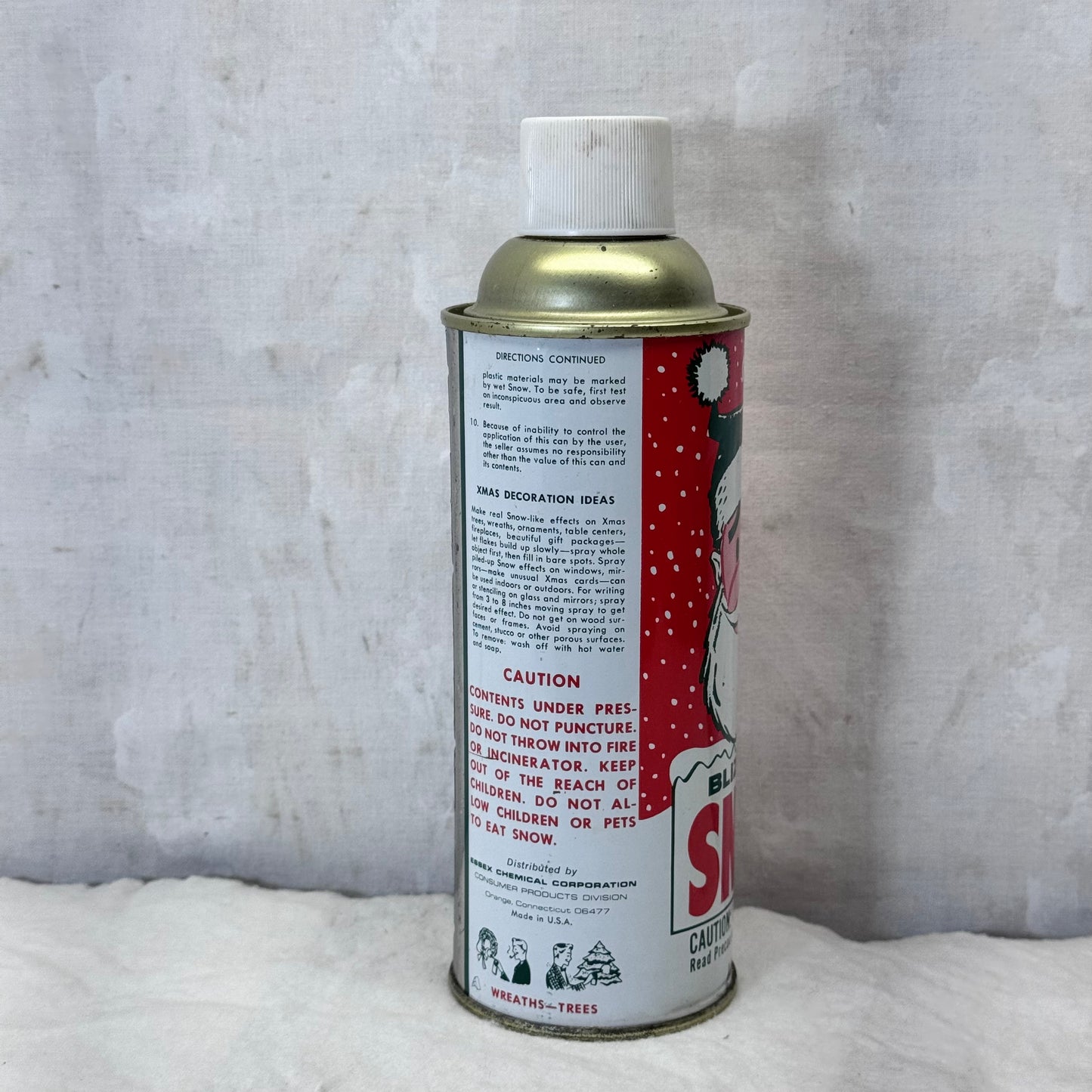 Bliz Spray Snow Vintage Can  Christmas #2062