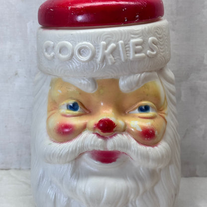 Empire Santa Cookie Jar Blow Mold Vintage #2057