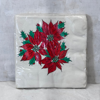 Christmas Poinsettia NOS Napkin’s #2148