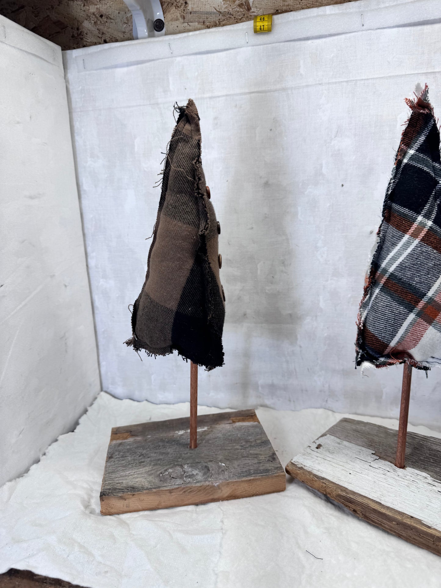 Hand Crafted Christmas Trees set of 3 #1925