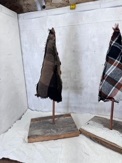 Hand Crafted Christmas Trees set of 3 #1925