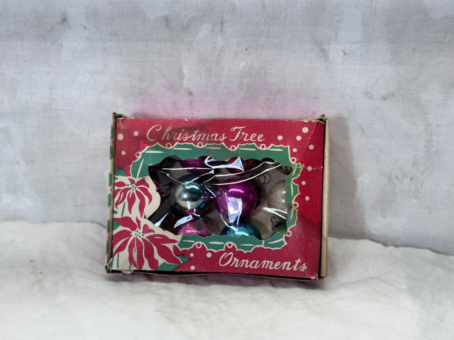 Mini Christmas Tree 12 Japan Ornaments Vintage #2208