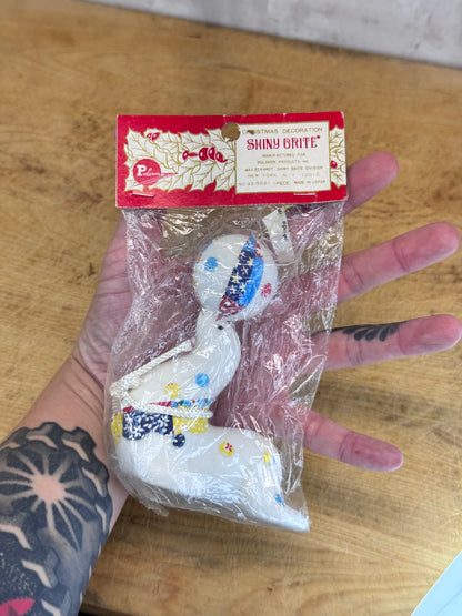 NOS Vintage Shiny Brite Japan Seal Ornament #1677