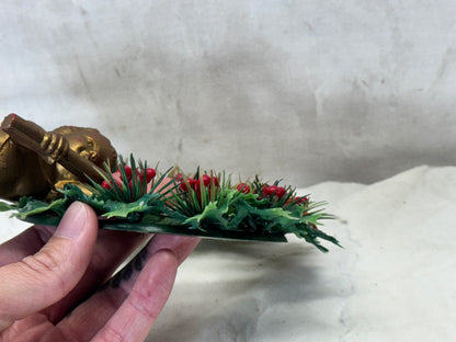 Plastic Wreath Christmas Angel Vintage #2082