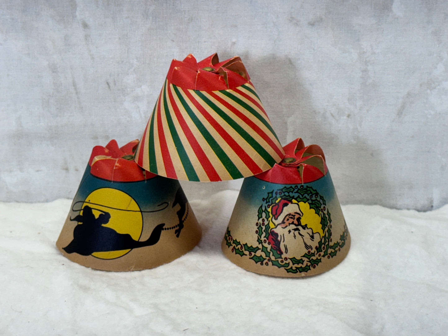 Vintage Whirl Glo Revolving Christmas Tree Light Shades #1788