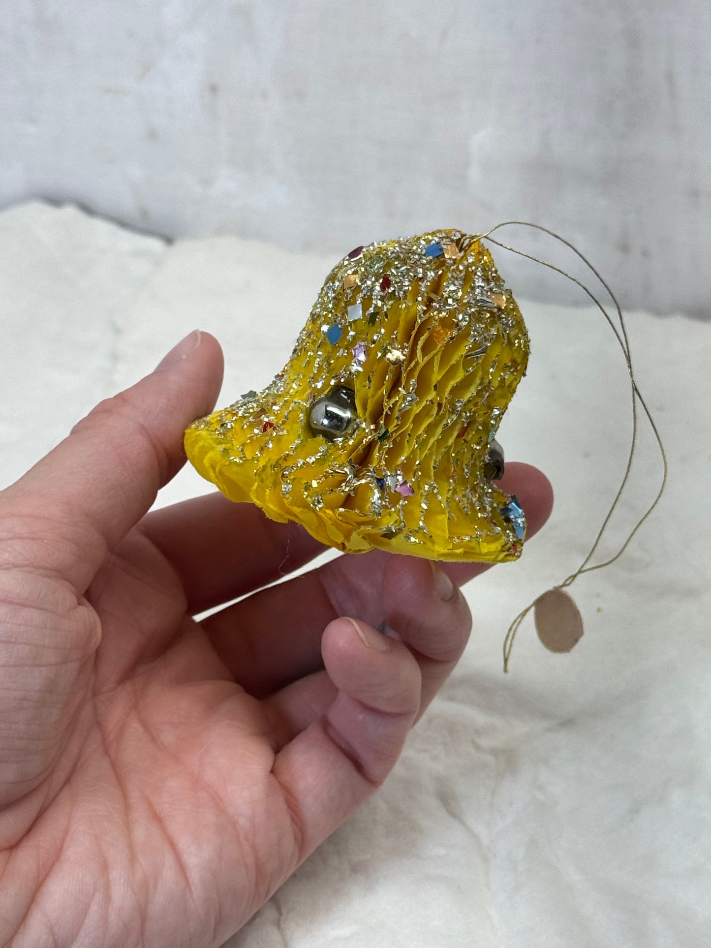 Vintage Tissue Paper Bell Ornaments Japan #1785