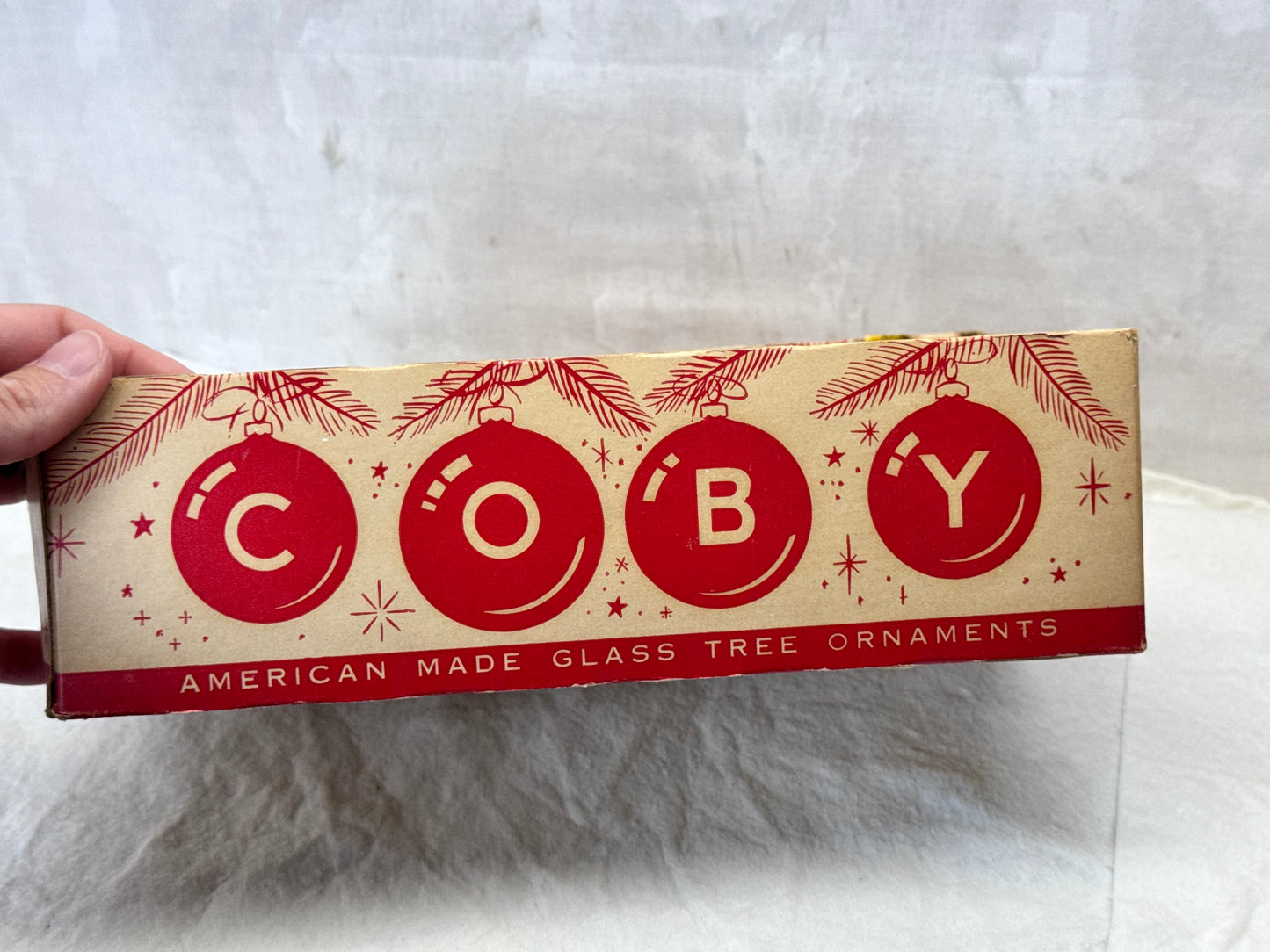 Coby Christmas Ornament Box EMPTY #1975