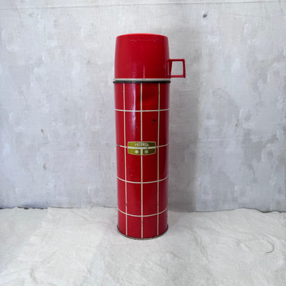 King-Seeley Thermos Red Christmas Vintage #2051