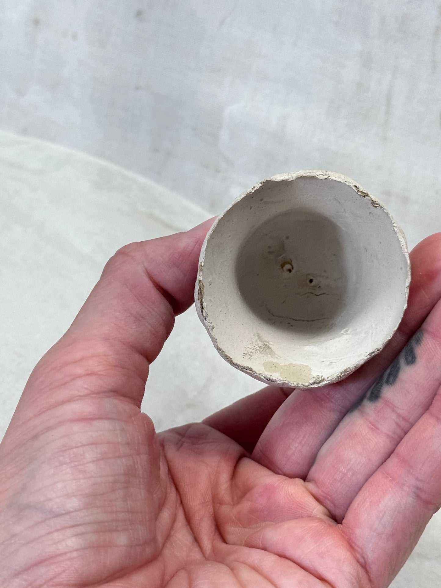 Paper-Mache Mini Glass Bead Bell Ornament Vintage #2000