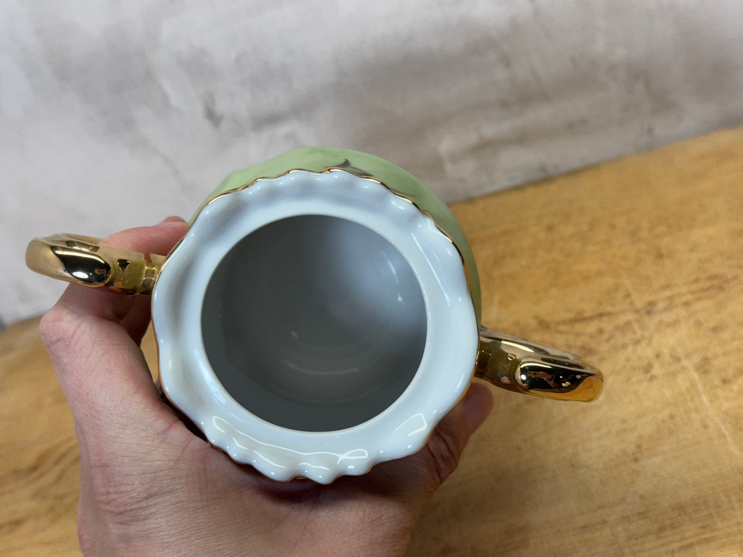 Lefton China Poinsettia Sugar Dish Vintage #1732